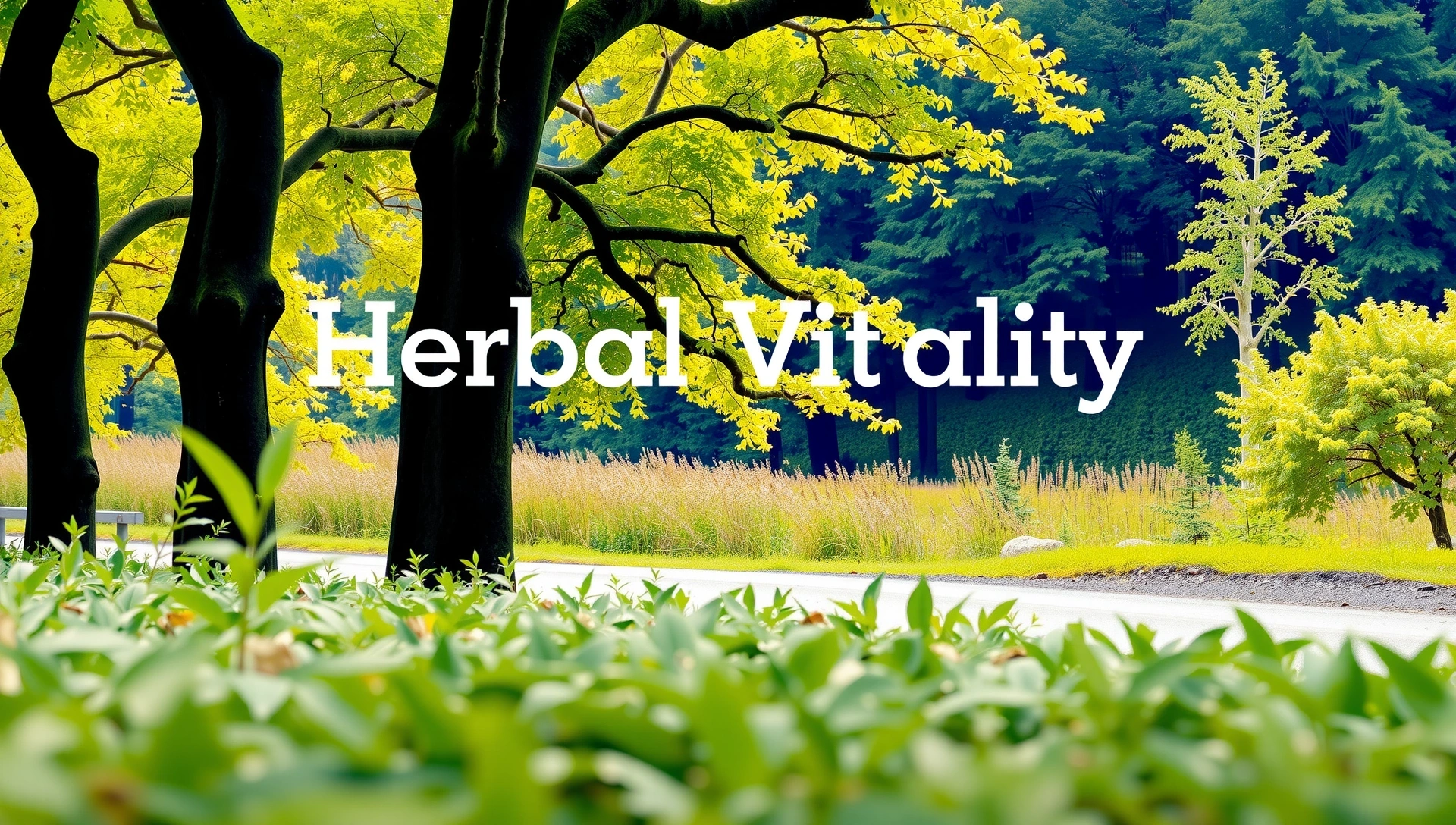 Lush green landscape depicting natural vitality