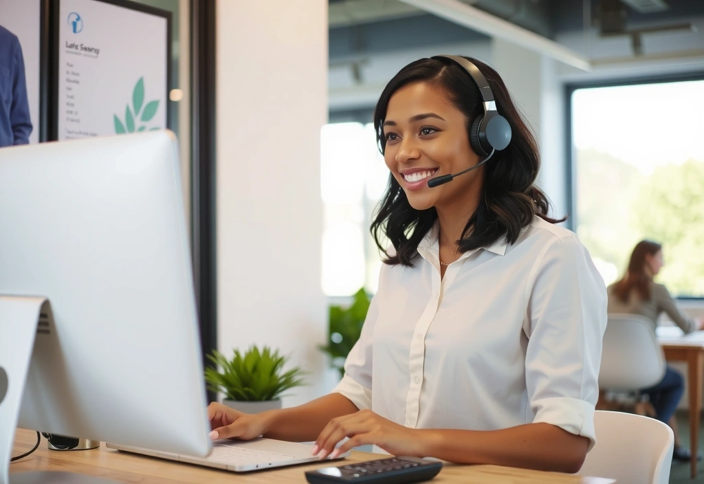 Customer support agent assisting with an order